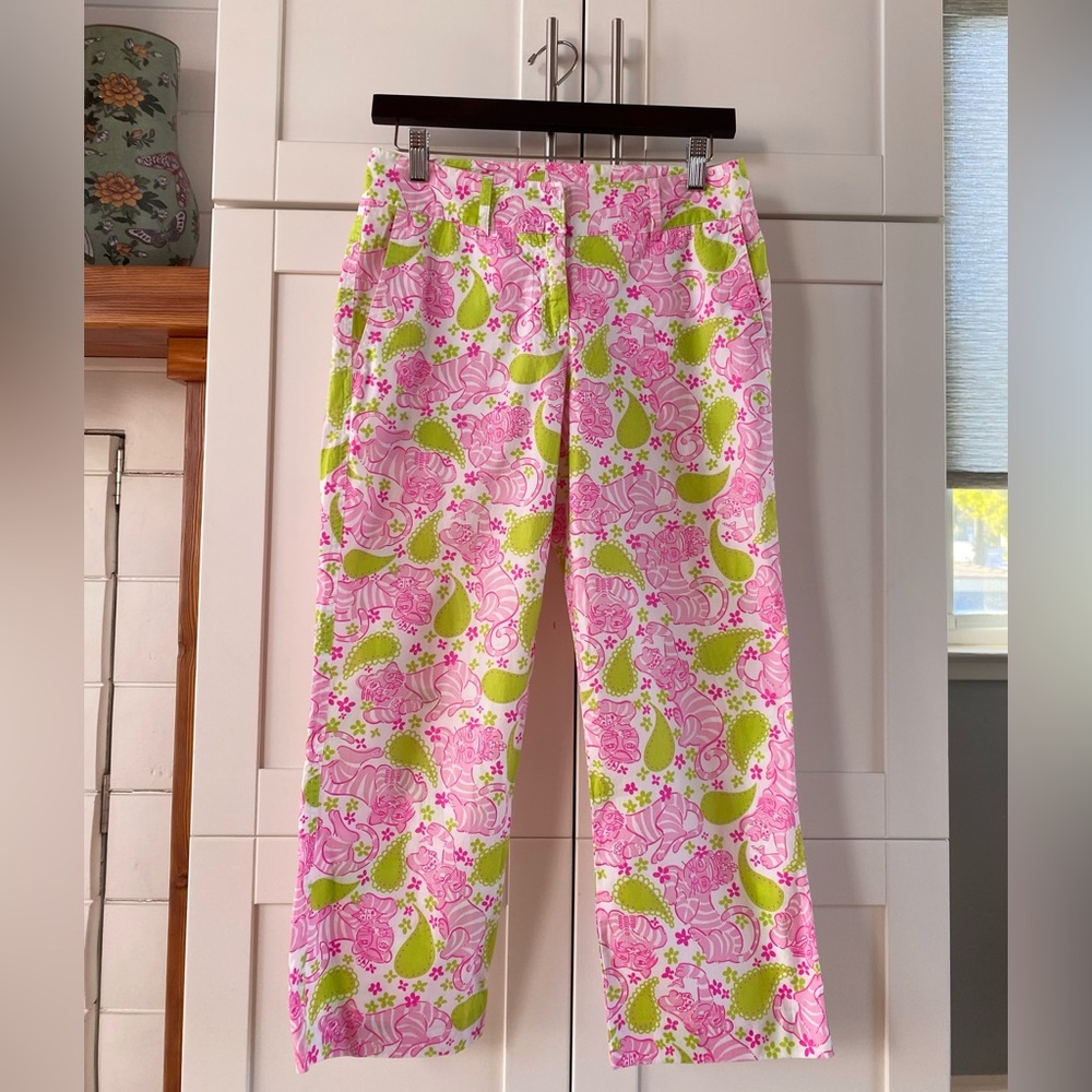 Lilly Pulitzer Paisley Cat Capri Pants